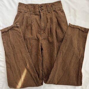 VINTAGE MELBOURNE ELEMENTS high waited plaid Pants